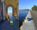 The A10-020 gravimeter at a gravity station in Szczecin (left) and relative gravity measurements at the pier in Świonujście (right) @Przemyslaw Dykowski (Institute of Geodesy and Cartography)