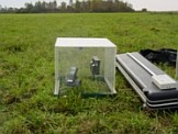 Modeling of Carbon Balance using chamber method. Photo: IGiK Modeling of Carbon Balance using chamber method. Photo: IGiK